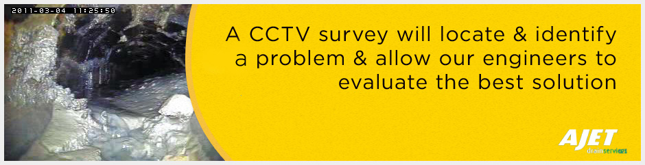 a CCTV survey will locate and identify any problem and allow our engineers to evaluate the best solution
